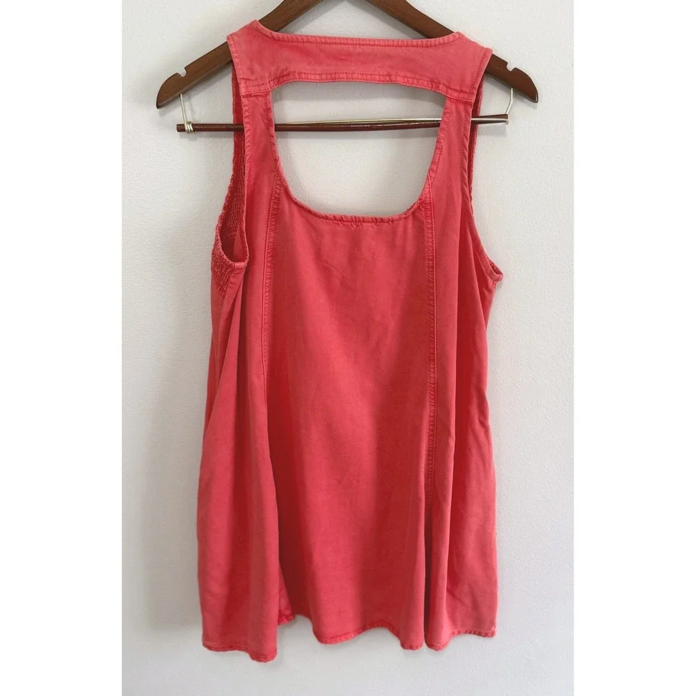 Saltwater‎ Luxe Women's Boho Poppy Red Smocked Mini Dress SZ Medium NWT